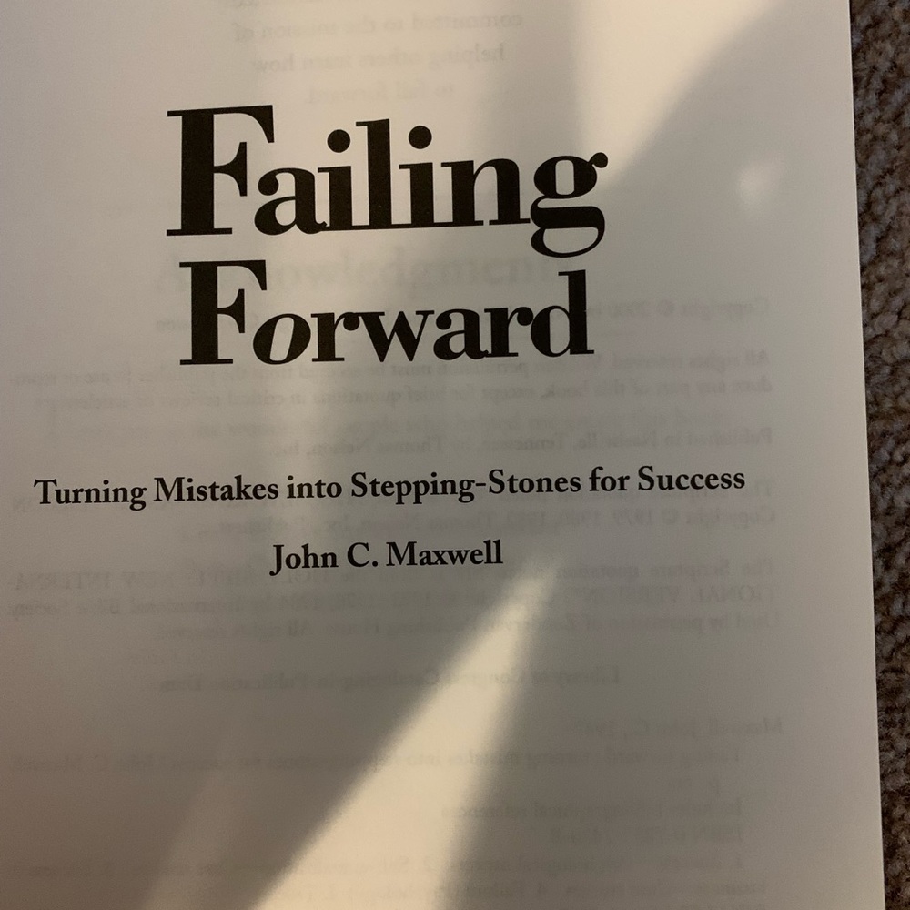 Failing Forward by John C. Maxwell